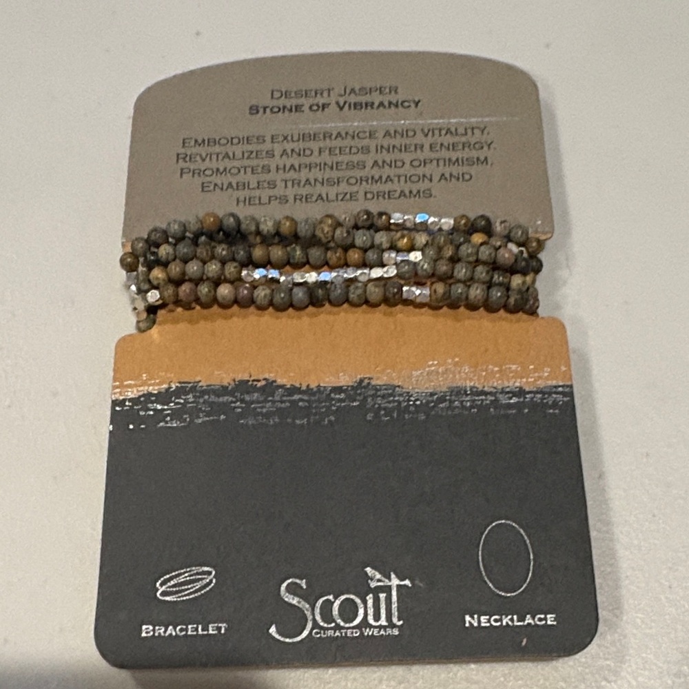 Scout - Desert Jasper Multi-Strand Beaded Bracelet / necklace.  Jewelry. NWT